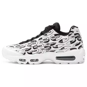 Мужские кроссовки Nike Air Max 95 Premium White Бело-черные 538416-103