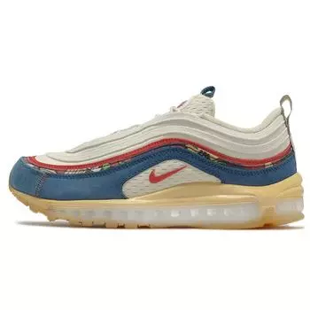 Мужские кроссовки Nike Air Max 97 Coconut Milk Fossil белые трек-красные DV1486-162 40