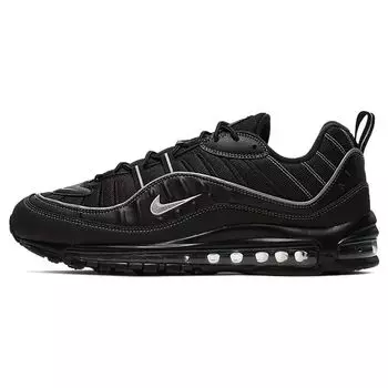 Мужские кроссовки Nike Air Max 98 Black Silver Metallic-Silver-Oil-Grey-Vast-Grey 640744-013