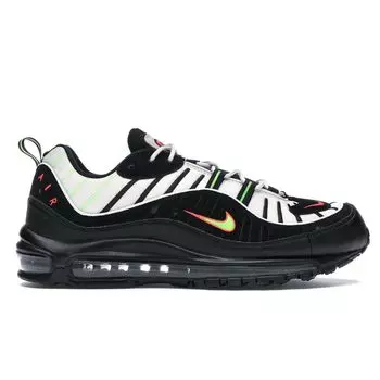 Мужские кроссовки Nike Air Max 98 Highlighter Black Platinum-Tint Electric-Green 640744-015