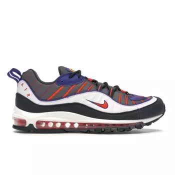 Мужские кроссовки Nike Air Max 98 Phoenix Grey Gunsmoke Team-Orange-Laser-Orange-White 640744-012