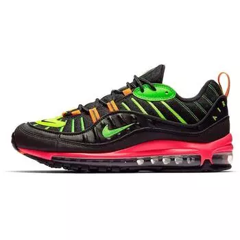 Мужские кроссовки Nike Air Max 98 Tokyo Neon черные Green-Strike-Racer-Pink-Volt CI2291-083