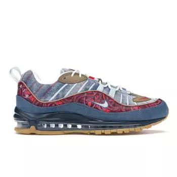Мужские кроссовки Nike Air Max 98 Wild West Blue Light-Armory-Blue University-Red BV6045-400