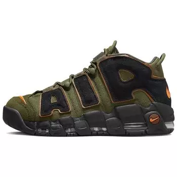 Мужские кроссовки Nike Air More Uptempo 96 Cargo Khaki Green Pecan Alpha-Orange DX2669-300 42