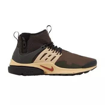 Мужские кроссовки Nike Air Presto Mid Utility Baroque Brown Sesame Sequoia Canyon-Rust DC8751-200 38.5