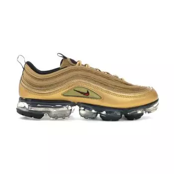 Мужские кроссовки Nike Air Vapormax 97 Metallic Gold Varsity-Red-Black AJ7291-700