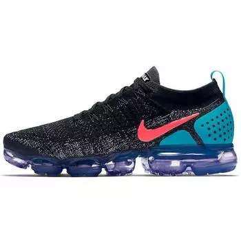 Мужские кроссовки Nike Air VaporMax Flyknit 2 Hot Punch черные 942842-003