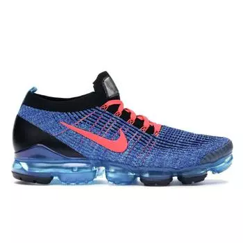 Мужские кроссовки Nike Air VaporMax Flyknit 3 Blue Fury Flash-Crimson-Racer-Blue-Black AJ6900-401