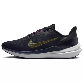 Мужские кроссовки Nike Air Winflo 9 Black Gold Suede Blue Blackened-Blue DD6203-007 44.5