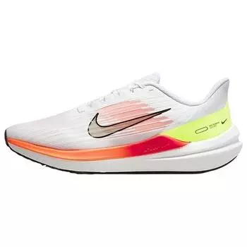 Мужские кроссовки Nike Air Winflo 9 White Bright Crimson Total-Orange Black DD6203-100 44.5