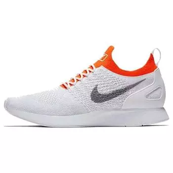 Мужские кроссовки Nike Air Zoom Mariah Flyknit Racer Platinum Orange White Pure-Platinum Wolf-Grey-Total-Crimson 918264-012