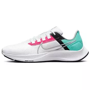Мужские кроссовки Nike Air Zoom Pegasus 38 South Beach белые гипер-розовые динамически-бирюзовые CW7356-102 44.5