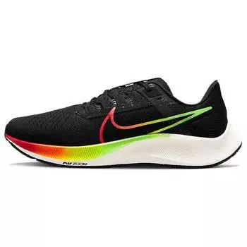 Мужские кроссовки Nike Air Zoom Pegasus 38 Black Orange Volt Green-Strike Total-Orange DQ4994-010 42.5