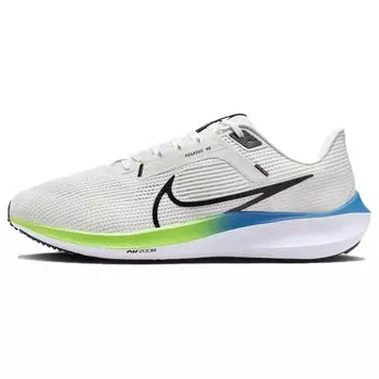 Мужские кроссовки Nike Air Zoom Pegasus 40 Extra Wide Platinum Tint Green Strike Белый Черный DV7480-006 42.5