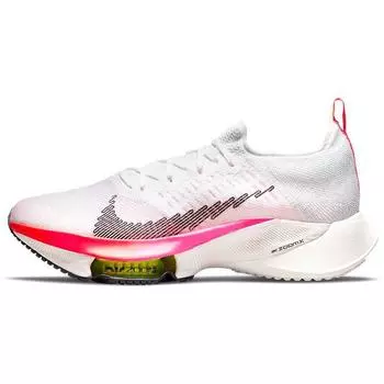 Мужские кроссовки Nike Air Zoom Tempo NEXT% Flyknit Rawdacious White Washed-Coral Pink-Blast DJ5430-100 45