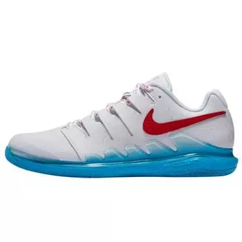 Мужские кроссовки Nike Air Zoom Vapor X Nishikori белые University-Red-Light-Current-Blue BQ5138-164