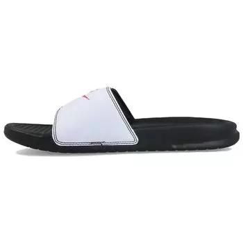 Мужские кроссовки Nike Benassi JDI Black Game Red белые 343880-006