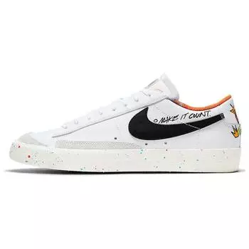 Мужские кроссовки Nike Blazer Low 77 Vintage Make it Count White Black Sail DJ4279-101 42