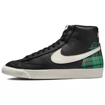 Мужские кроссовки Nike Blazer Mid 77 Premium Black Green Tartan Plaid Stadium-Green University-Red Pale-Ivory DV0796-001 44