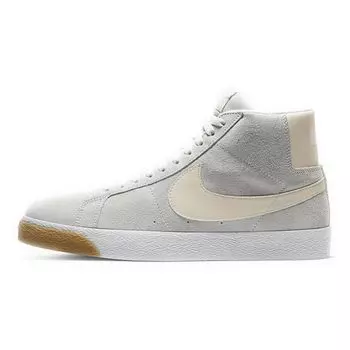 Мужские кроссовки Nike Blazer Mid SB Cream Gum Tan Photon-Dust White 864349-005
