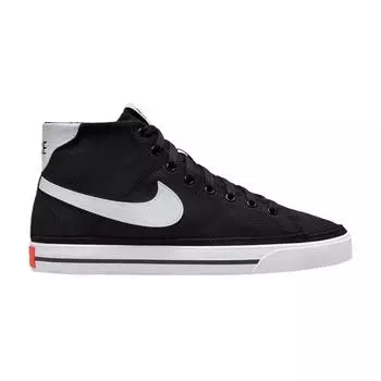 Мужские кроссовки Nike Court Legacy Canvas Mid черно-белые Team-Orange DD0162-001 42