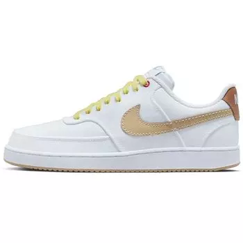 Мужские кроссовки Nike Court Vision Low Canvas White Sesame Mineral-Clay Citron-Tint DV0736-100 38.5