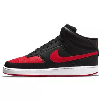 Мужские кроссовки Nike Court Vision Mid Bred Black University-Red White DM8682-001 45