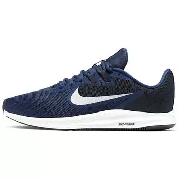 Мужские кроссовки Nike Downshifter 9 Midnight Navy Blue Pure-Platinum AQ7481-401