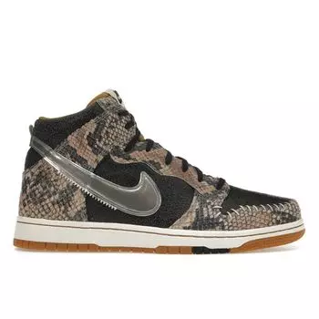Мужские кроссовки Nike Dunk Cmft Prm Qs Snake Skin Black Metallic-Silver-Sail 716714-001
