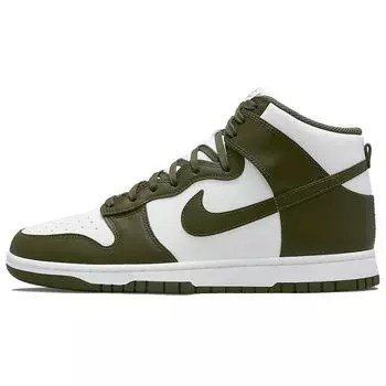 Мужские кроссовки Nike Dunk High Cargo Khaki 2022 Green White DD1399-107 40.5