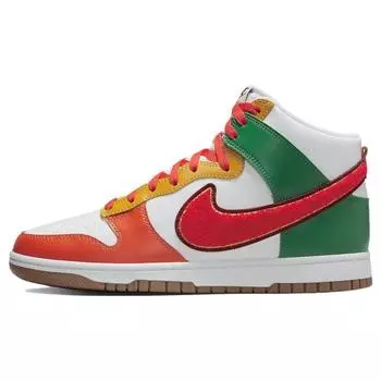 Мужские кроссовки Nike Dunk High Chenille Swoosh красно-белые Team-Red DR8805-100 42