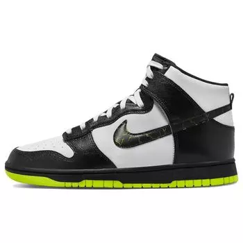 Мужские кроссовки Nike Dunk High Electric Black White Volt FD0732-100 44
