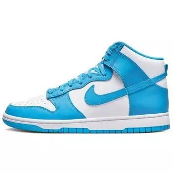 Мужские кроссовки Nike Dunk High Laser Blue белые DD1399-400 44