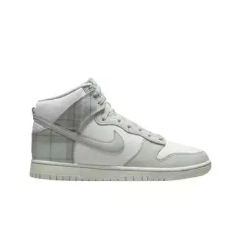 Мужские кроссовки Nike Dunk High Light Silver и Summit White DV0826-100
