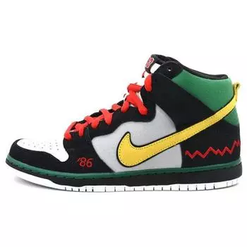 Мужские кроссовки Nike Dunk High Pro Premium SB Mcrad Black Vivid-Sulfur Wolf-Grey 554673-001