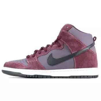 Мужские кроссовки Nike Dunk High Pro Sb красные Dp-Burgandy Blk-Grdrn-Dsrt-Blm 305050-602