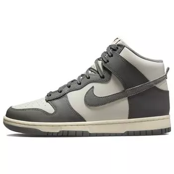 Мужские кроссовки Nike Dunk High SE Light Bone Grey Tumbled-Grey Coconut-Milk DM0582-001 40