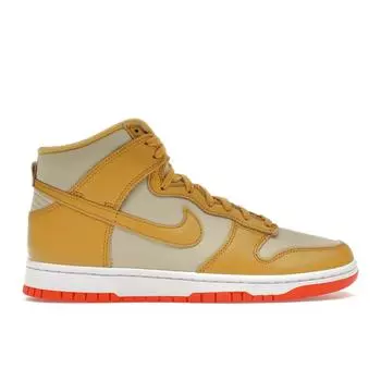 Мужские кроссовки Nike Dunk High Wheat Gold Tan Team-Gold Safety-Orange DV7215-700 42