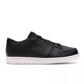 Мужские кроссовки Nike Dunk Low Black белые 904234-003