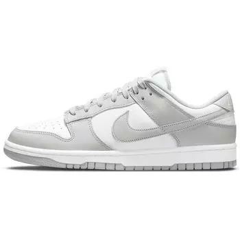 Мужские кроссовки Nike Dunk Low Grey Fog белые DD1391-103