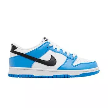 Мужские кроссовки Nike Dunk Low GS Photo Blue Black White FV7021-400