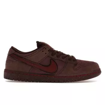 Мужские кроссовки Nike Dunk Low Premium SB City of Love — Burgundy Crush Red Dark-Team-Red Earth FN0619-600 36