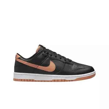 Мужские кроссовки Nike Dunk Low Retro Black Amber Brown DV0831-004