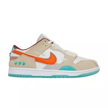 Мужские кроссовки Nike Dunk Low Scrap Shapeless, Formless, Limitless кремового цвета Sail Rush-Orange DQ4975-181 41