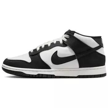 Мужские кроссовки Nike Dunk Mid Canvas Panda Black Sail DV0830-102 41