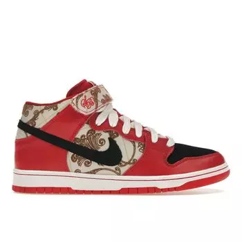 Мужские кроссовки Nike Dunk Mid Premium SB Tan Light-Bone Black 314381-001