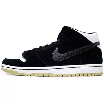 Мужские кроссовки Nike Dunk Mid Pro Sb черные черно-белые 314383-013 42