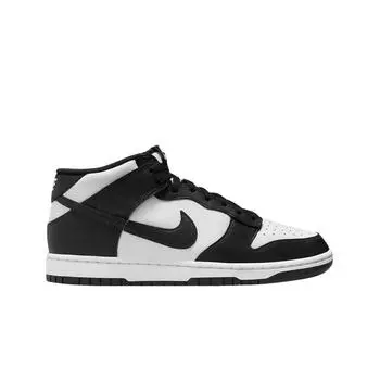 Мужские кроссовки Nike Dunk Mid White Black FQ8784-100