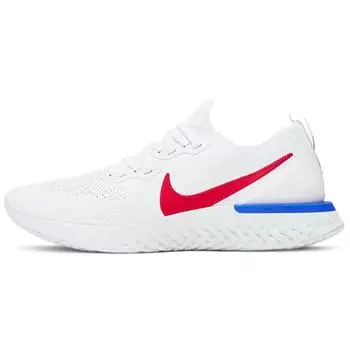 Мужские кроссовки Nike Epic React Flyknit 2 Classic Cortez White University-Red-Racer-Blue CJ8295-100