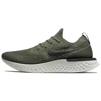 Мужские кроссовки Nike Epic React Flyknit Olive Green Cargo-Haki Black-Camper-Green AQ0067-300